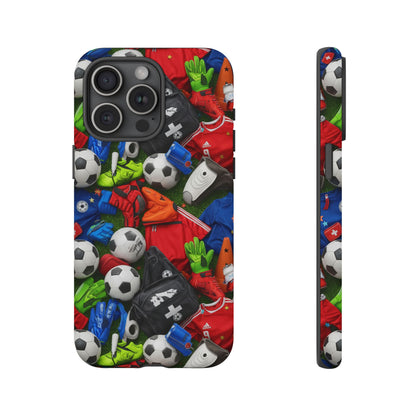 Soccer Ball Pattern Phone Case – Sports Fan Tough Protective Game Day Case