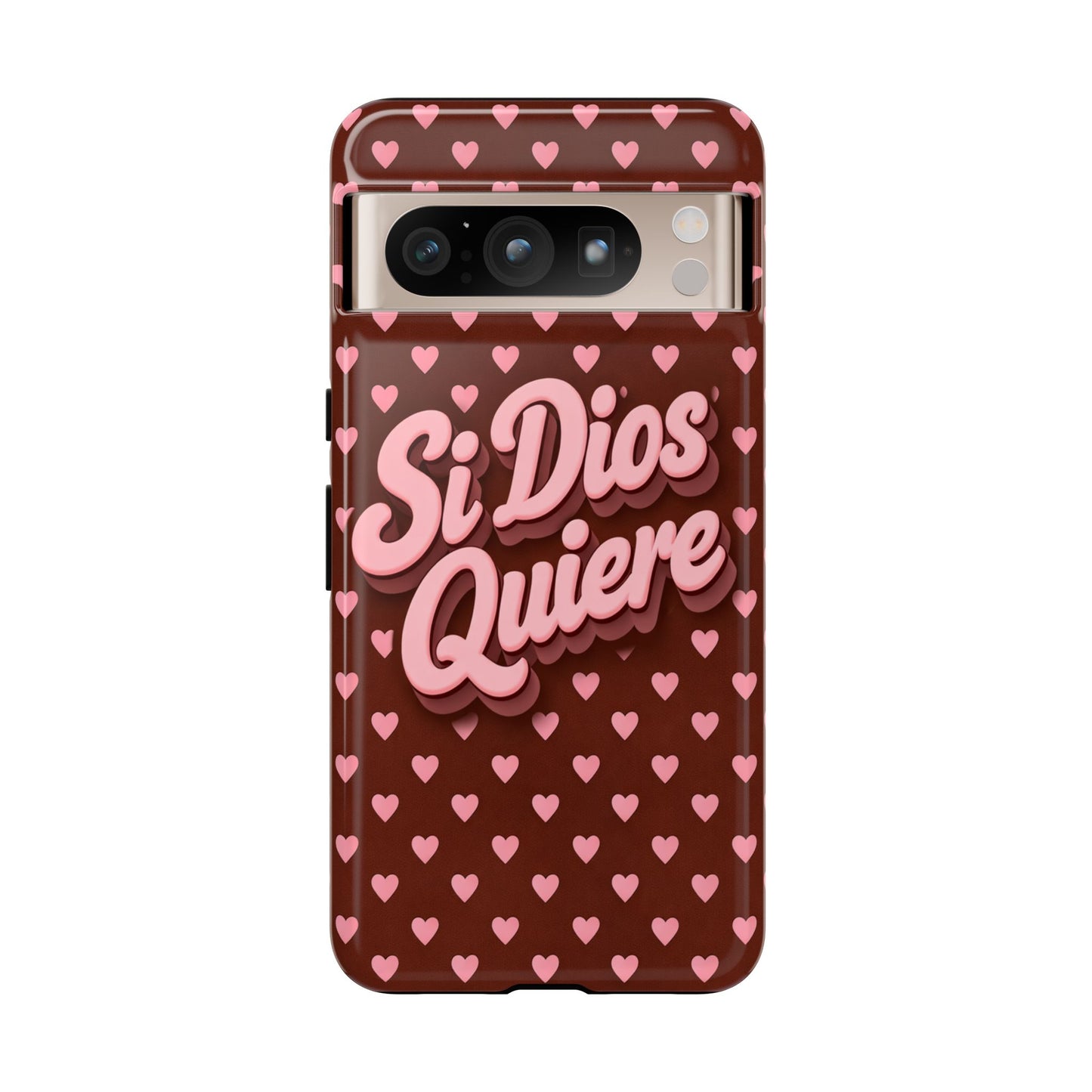 Si Dios Quiere Phone Case Latina Aesthetic Pink Hearts iPhone Samsung