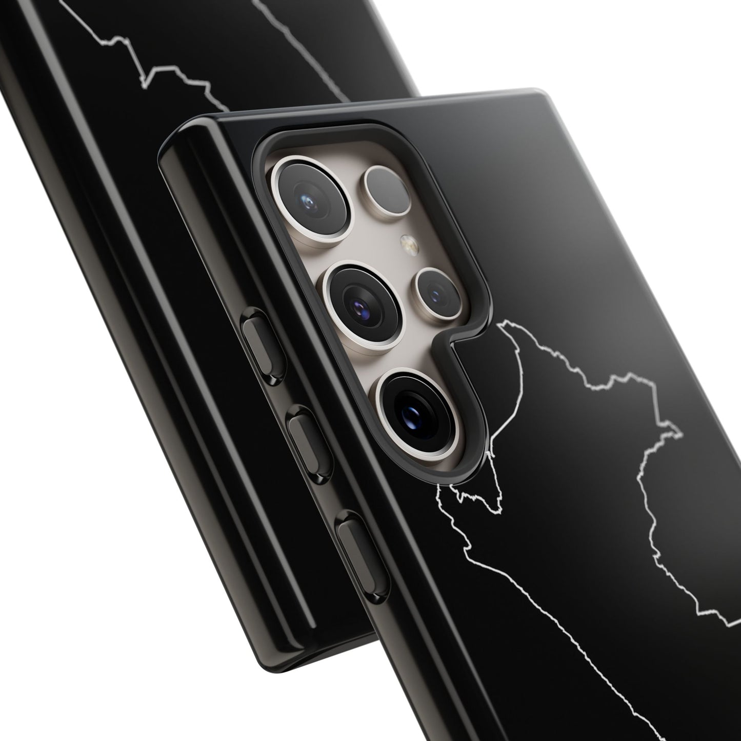 Peru Outline Phone Case – Minimal Country Map Tough Case (iPhone, Samsung, Pixel)