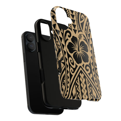 Polynesian Tribal Hawaiin Hibiscus Phone Case for iPhone Samsung Galaxy