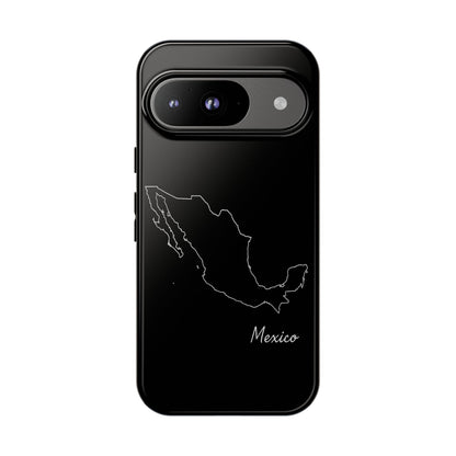Mexico Outline Phone Case – Minimal Country Map Tough Case (iPhone, Samsung, Pixel)