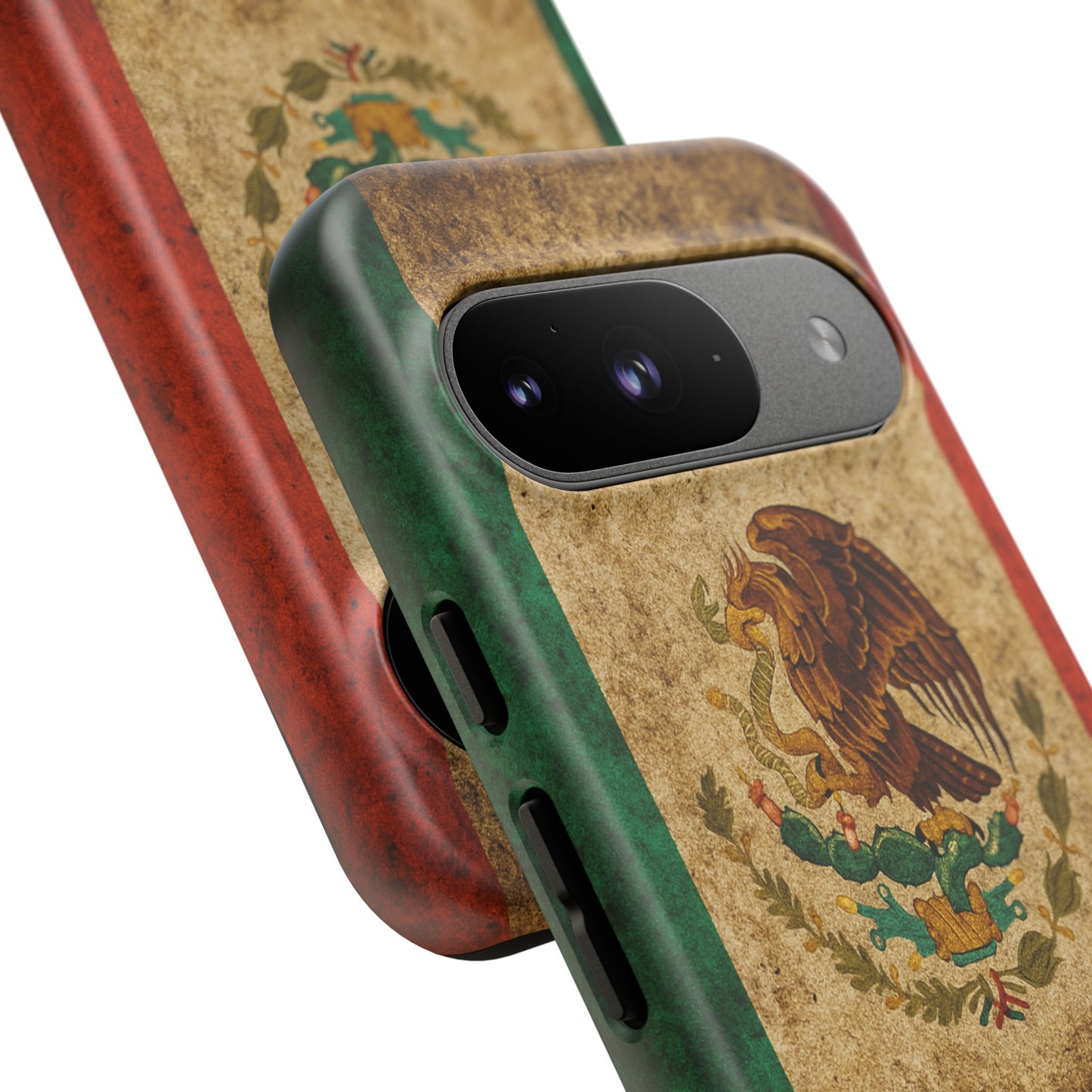Vintage Mexico Flag Phone Case – Mexican Pride Grunge Flag Aesthetic Tough Case