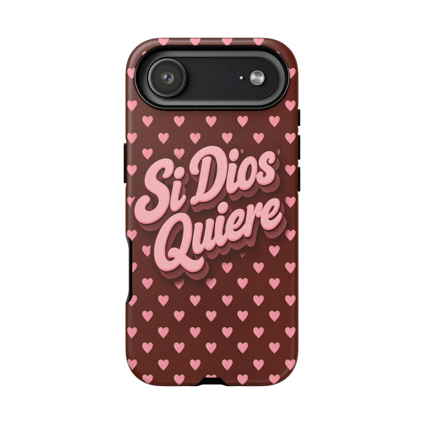 Si Dios Quiere Phone Case Latina Aesthetic Pink Hearts iPhone Samsung