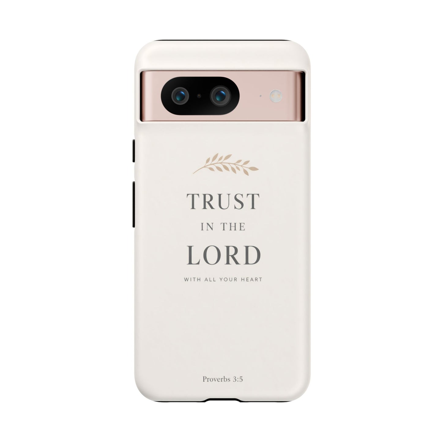 Proverbs 3:5 Christian Phone Case Trust in the Lord Minimalist Faith Cover