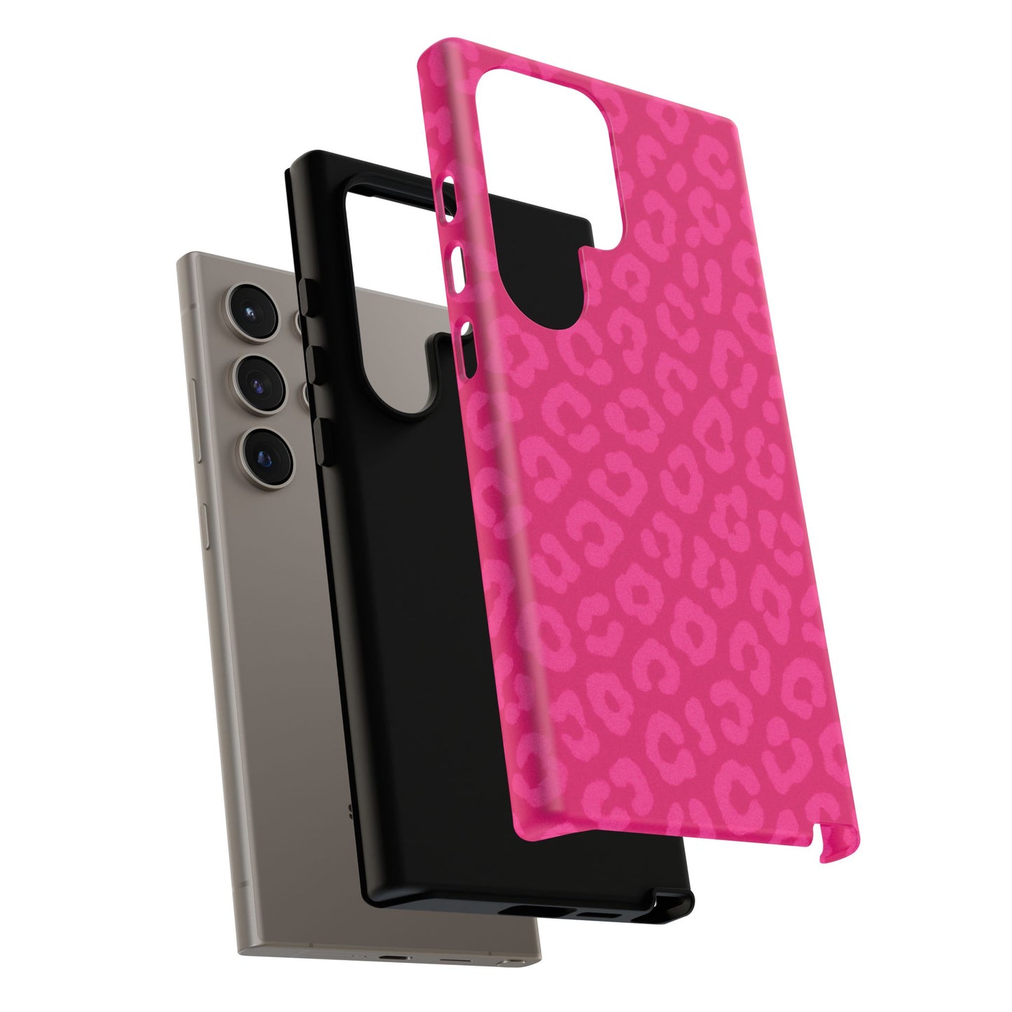 Hot Pink Leopard Print Phone Case – Bold Coquette Leopard Tough Case