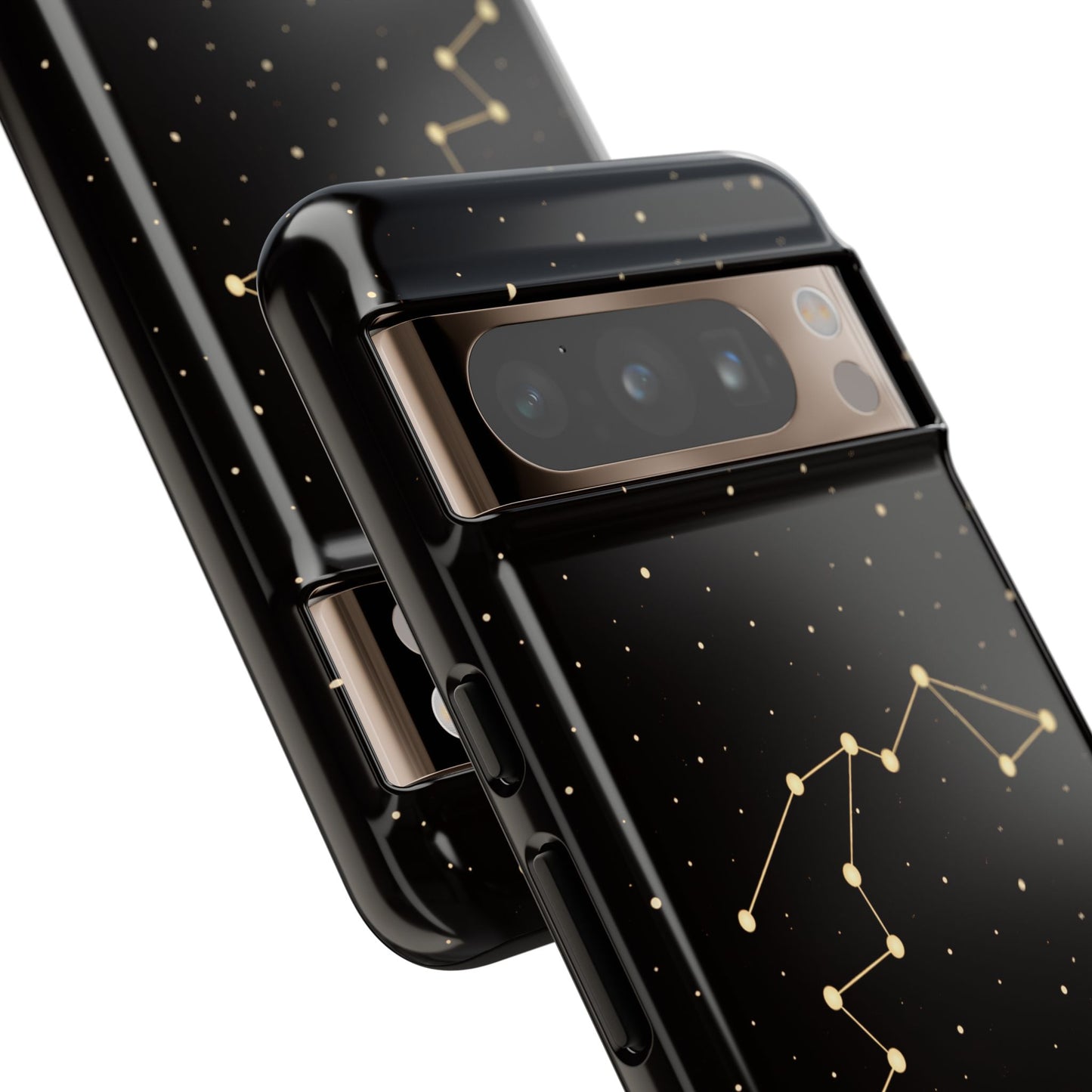 Aquarius Zodiac Constellation Phone Case – Luxe Gold Celestial Cover