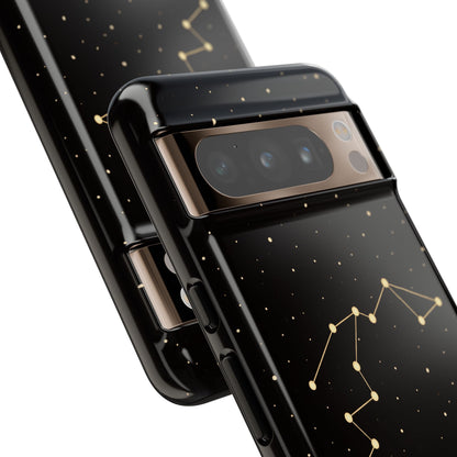 Aquarius Zodiac Constellation Phone Case – Luxe Gold Celestial Cover