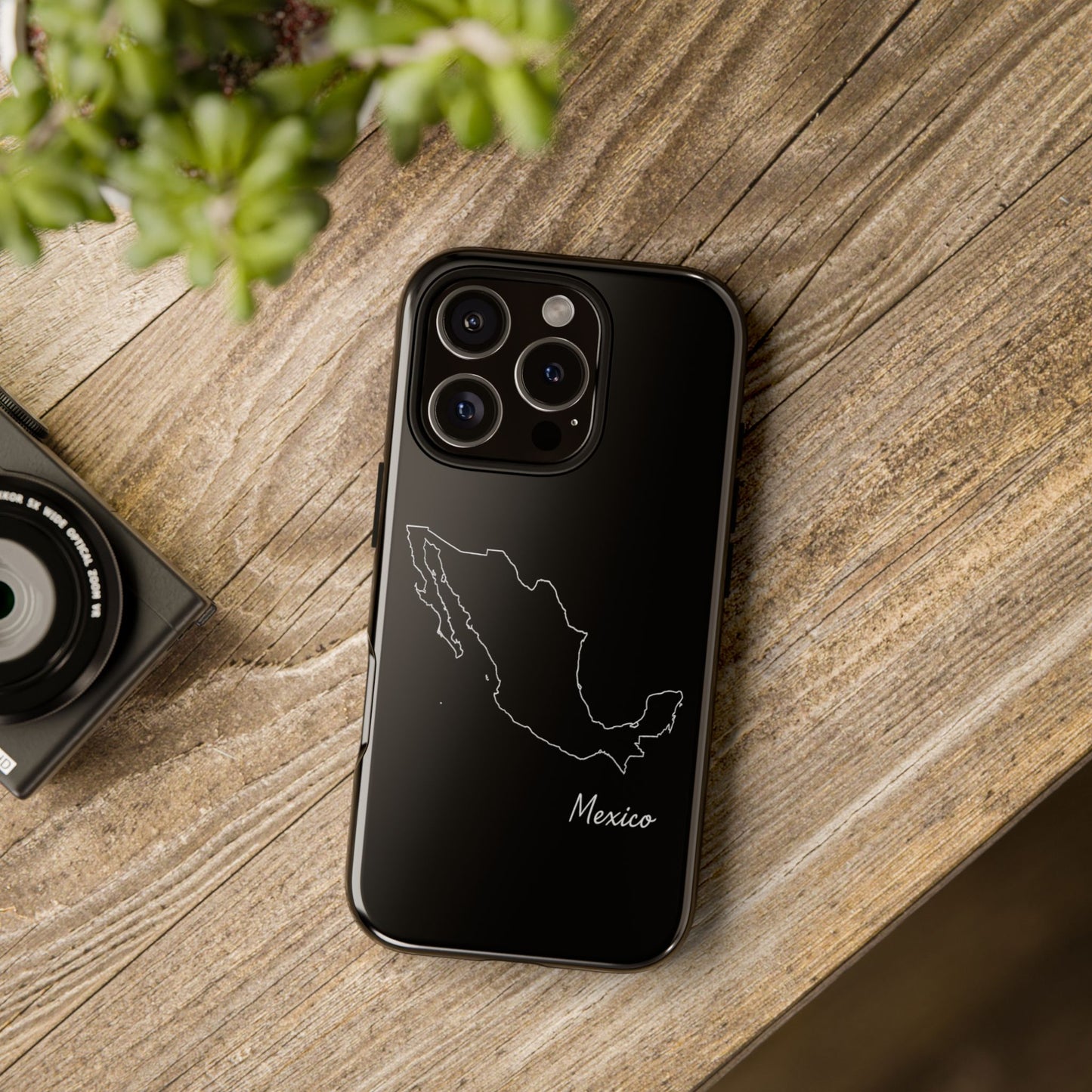 Mexico Outline Phone Case – Minimal Country Map Tough Case (iPhone, Samsung, Pixel)