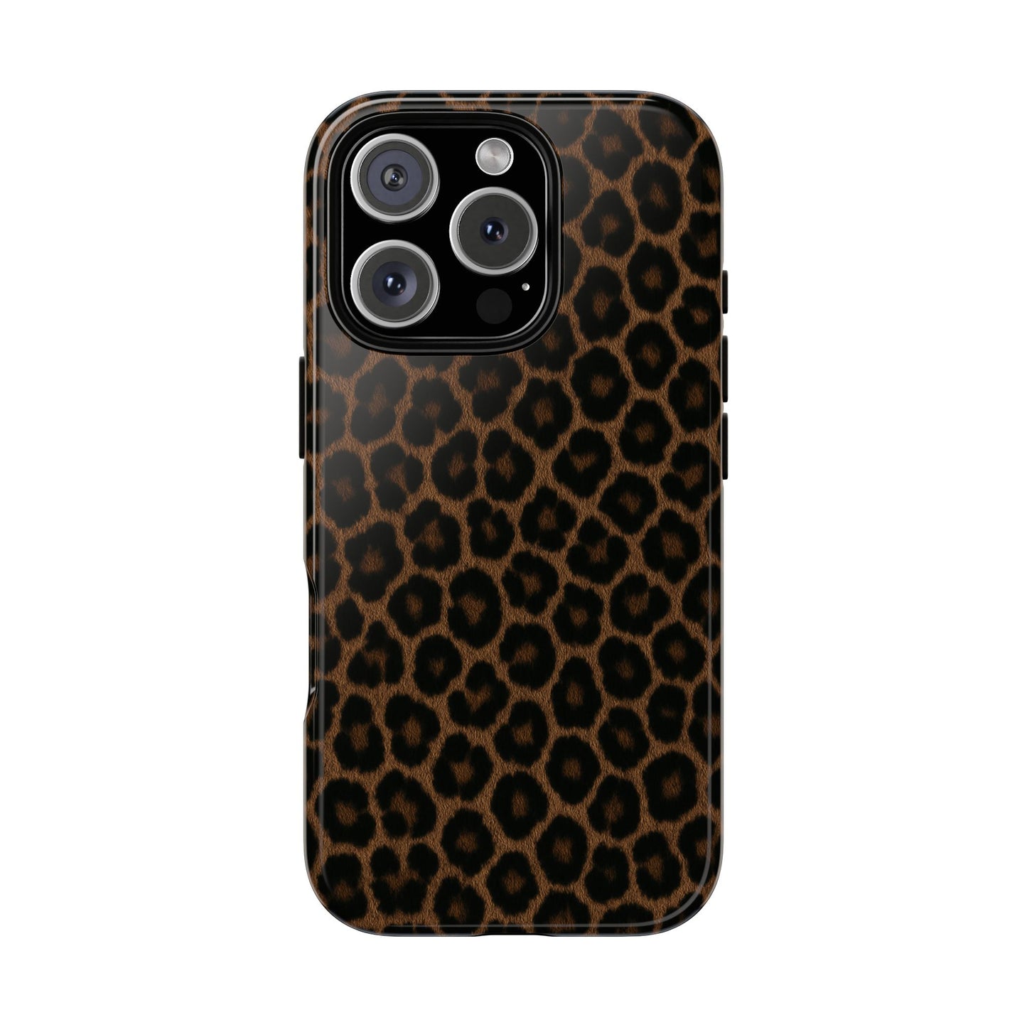 Brown Leopard Print Phone Case | Classic Animal Print Aesthetic Tough Protective Case