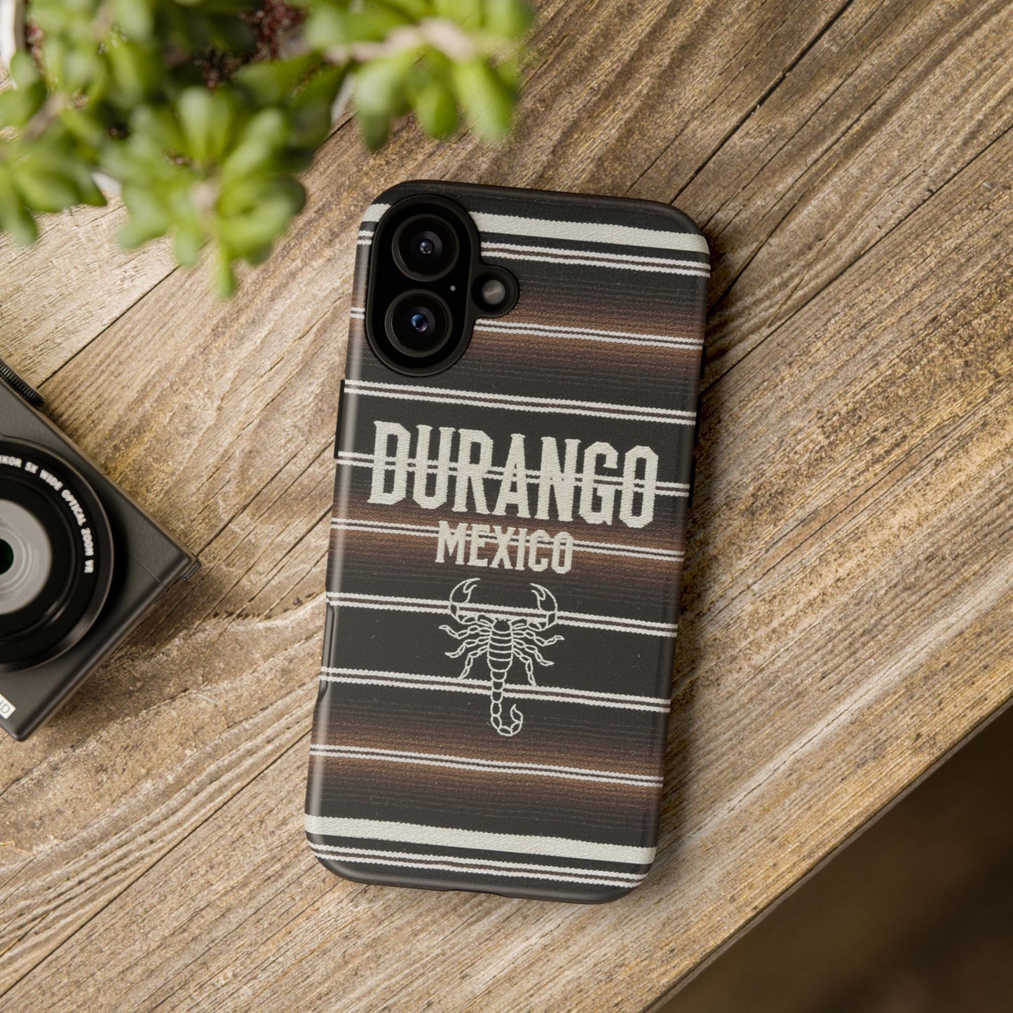 Durango Mexico Phone Case | Serape Scorpion Western Design | Mexican Heritage Tough Case for iPhone & Samsung