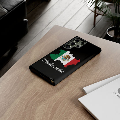 Michoacán Mexico Flag Map Phone Case | Mexican American Pride Tough Case for iPhone & Samsung