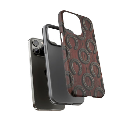 Rustic Horseshoe Western Phone Case – Cowboy Country Ranch Tough Case