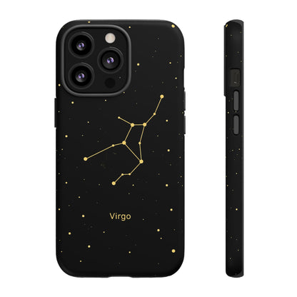 Virgo Zodiac Constellation Phone Case – Luxe Gold Celestial Cover