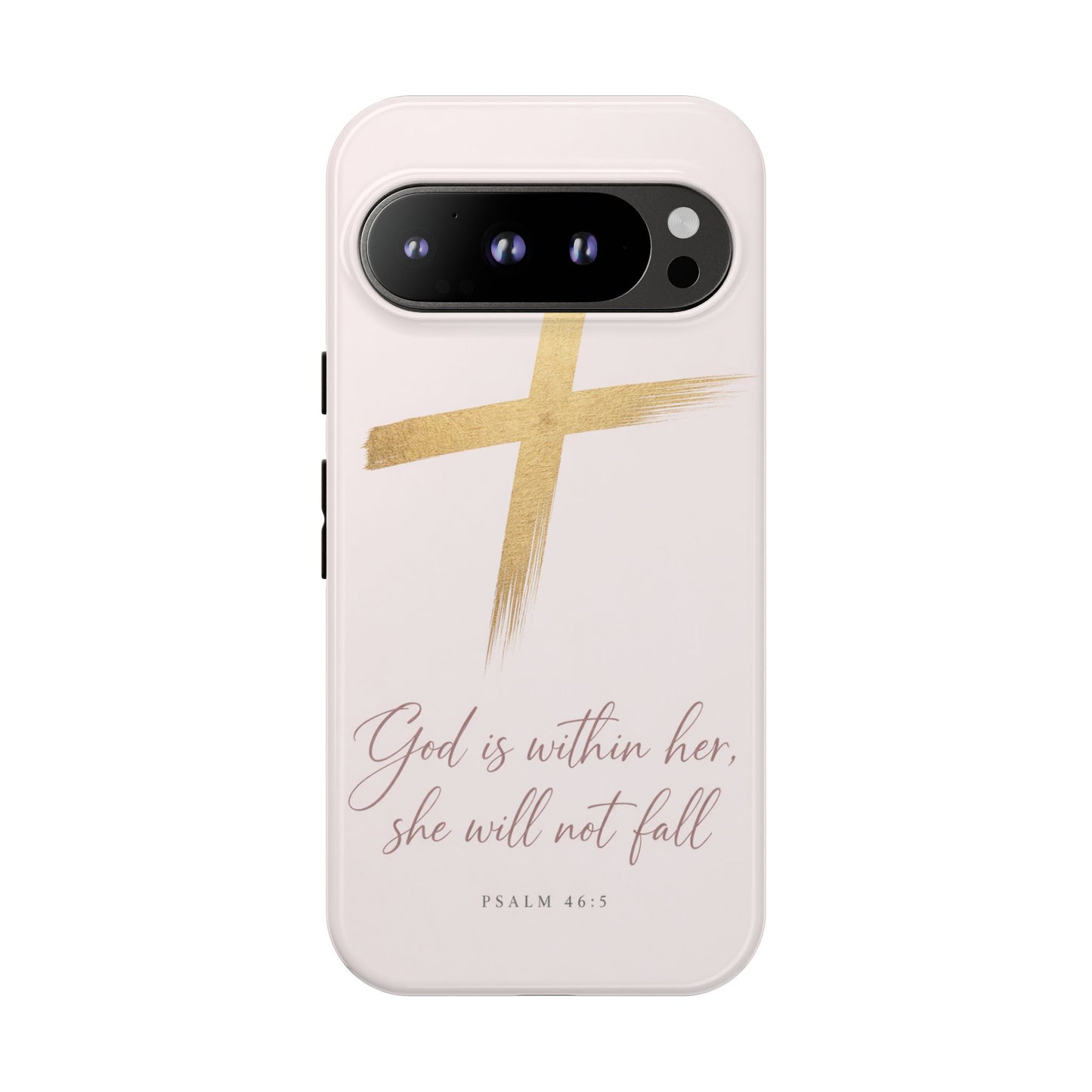 Psalm 46:5 God Is Within Her Christian Cross Phone Case Faith Gift