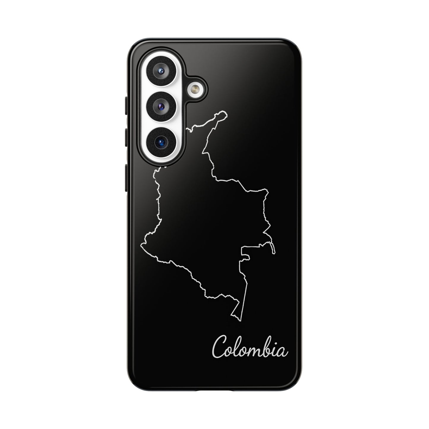 Colombia Outline Phone Case – Minimal Country Map Tough Case (iPhone, Samsung, Pixel)