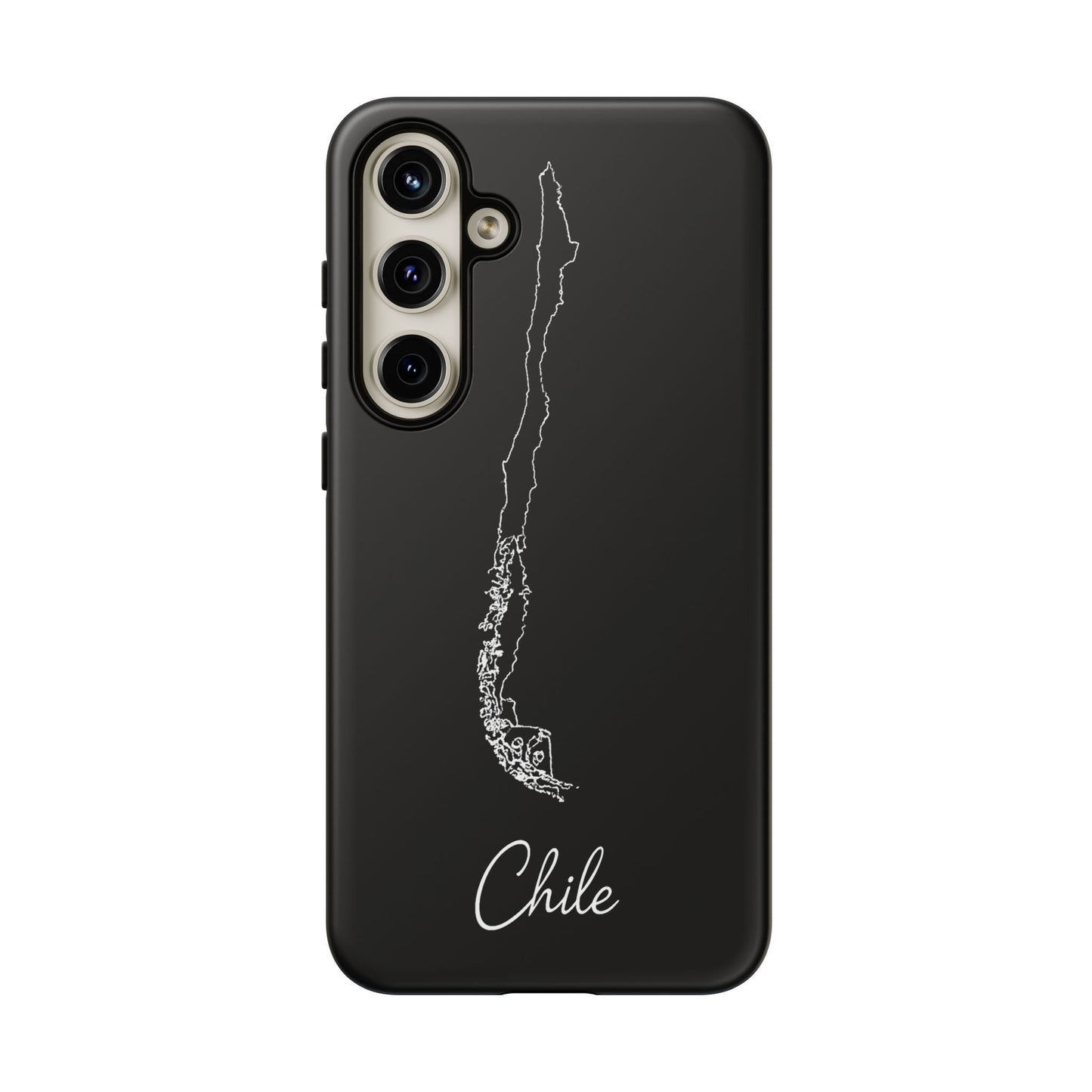 Chile Outline Phone Case – Minimal Country Map Tough Case (iPhone, Samsung, Pixel)