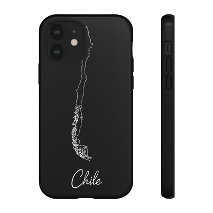 Chile Outline Phone Case – Minimal Country Map Tough Case (iPhone, Samsung, Pixel)