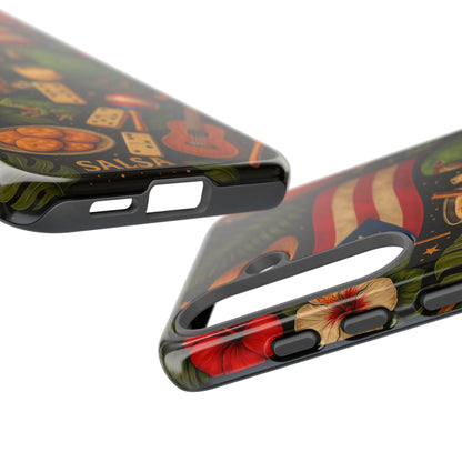Puerto Rican Culture Phone Case | Boricua Icons Caribbean Aesthetic Tough Protective Case