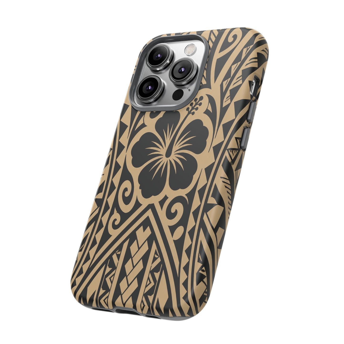 Polynesian Tribal Hawaiin Hibiscus Phone Case for iPhone Samsung Galaxy