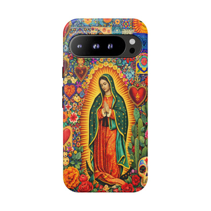 Virgin Mary Guadalupe Phone Case Mexican Folk Art Tough Cover iPhone Samsung