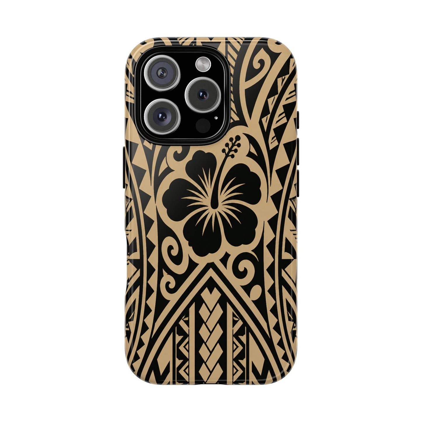 Polynesian Tribal Hawaiin Hibiscus Phone Case for iPhone Samsung Galaxy