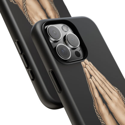 Praying Hands Cross Phone Case – Christian Faith Scripture Cover