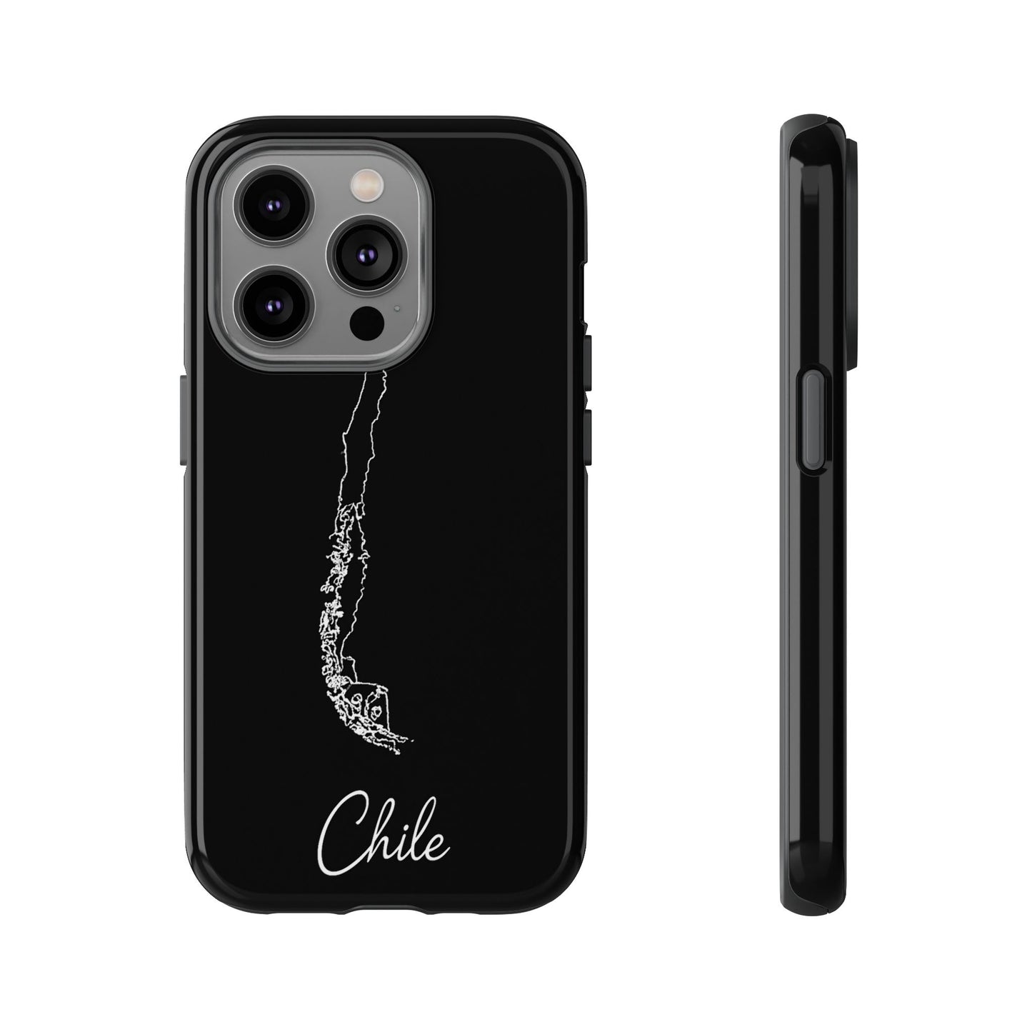 Chile Outline Phone Case – Minimal Country Map Tough Case (iPhone, Samsung, Pixel)
