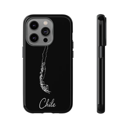 Chile Outline Phone Case – Minimal Country Map Tough Case (iPhone, Samsung, Pixel)