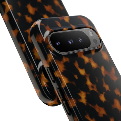 Tortoiseshell Phone Case – Brown Leopard Pattern Luxury Tough Protective Case