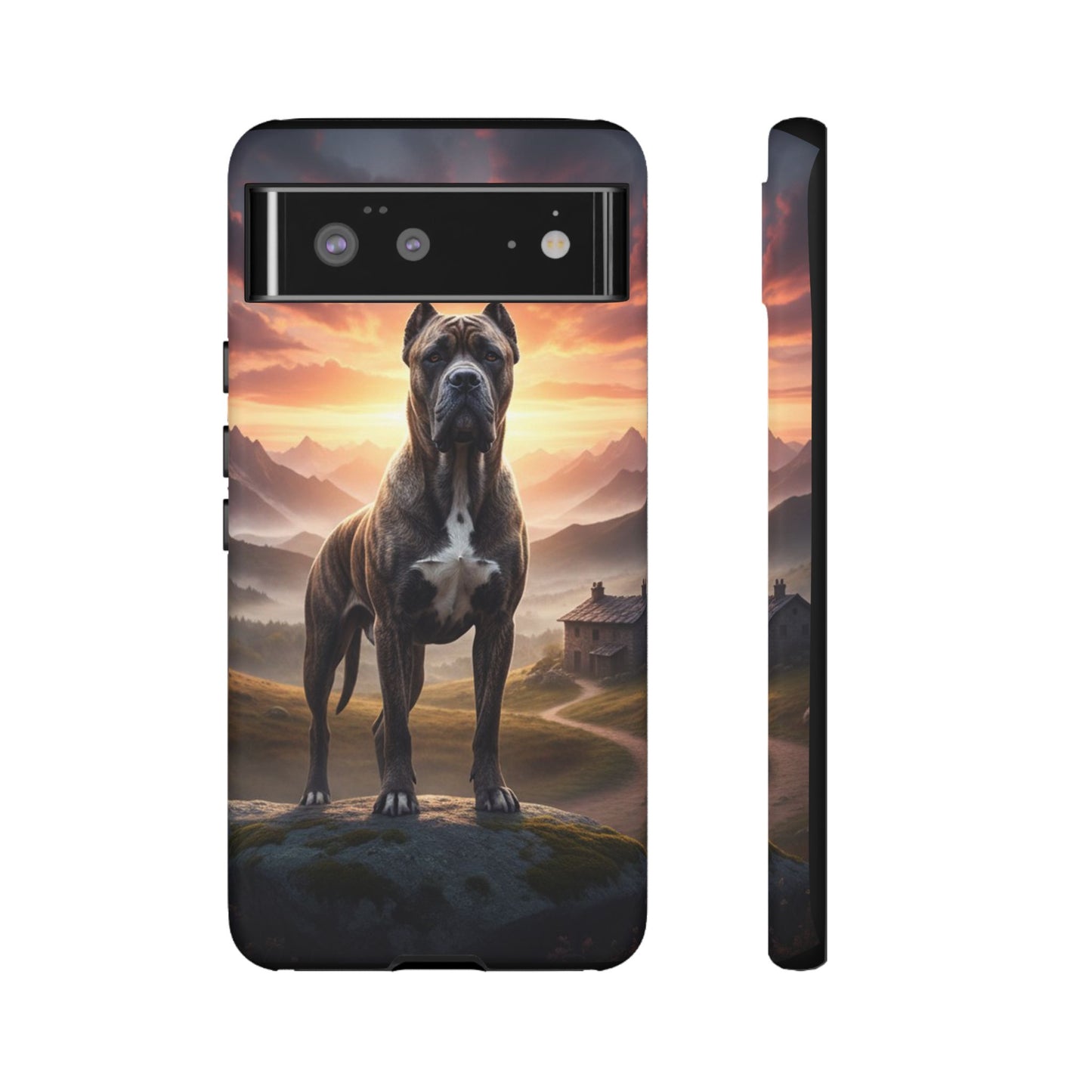 Cane Corso Phone Case – Guard Dog Sunset Tough Case (iPhone, Samsung, Pixel) | Dog Lover Gift