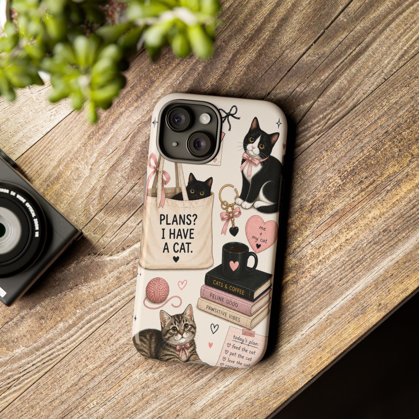 Cat Lover Phone Case | Plans? I Have A Cat Cute Aesthetic Cover