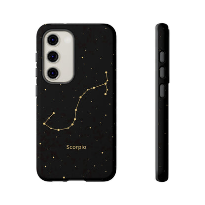 Scorpio Zodiac Constellation Phone Case – Luxe Gold Celestial Cover