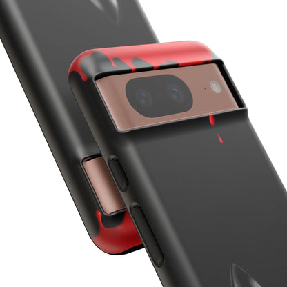Dark Feminine Red Drip Phone Case – Gothic Glam Tough Cover