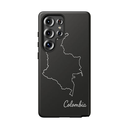 Colombia Outline Phone Case – Minimal Country Map Tough Case (iPhone, Samsung, Pixel)