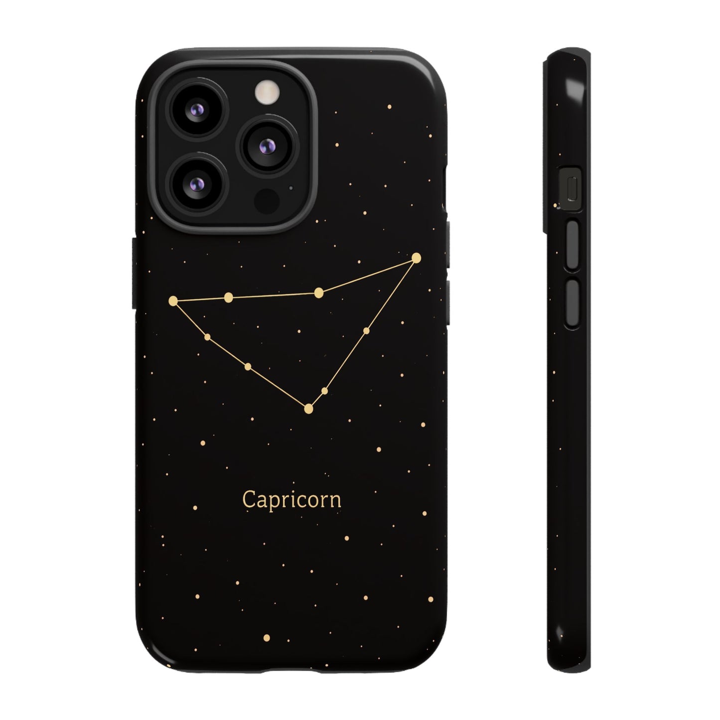 Capricorn Zodiac Constellation Phone Case – Luxe Gold Celestial Cover