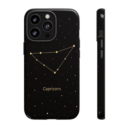Capricorn Zodiac Constellation Phone Case – Luxe Gold Celestial Cover