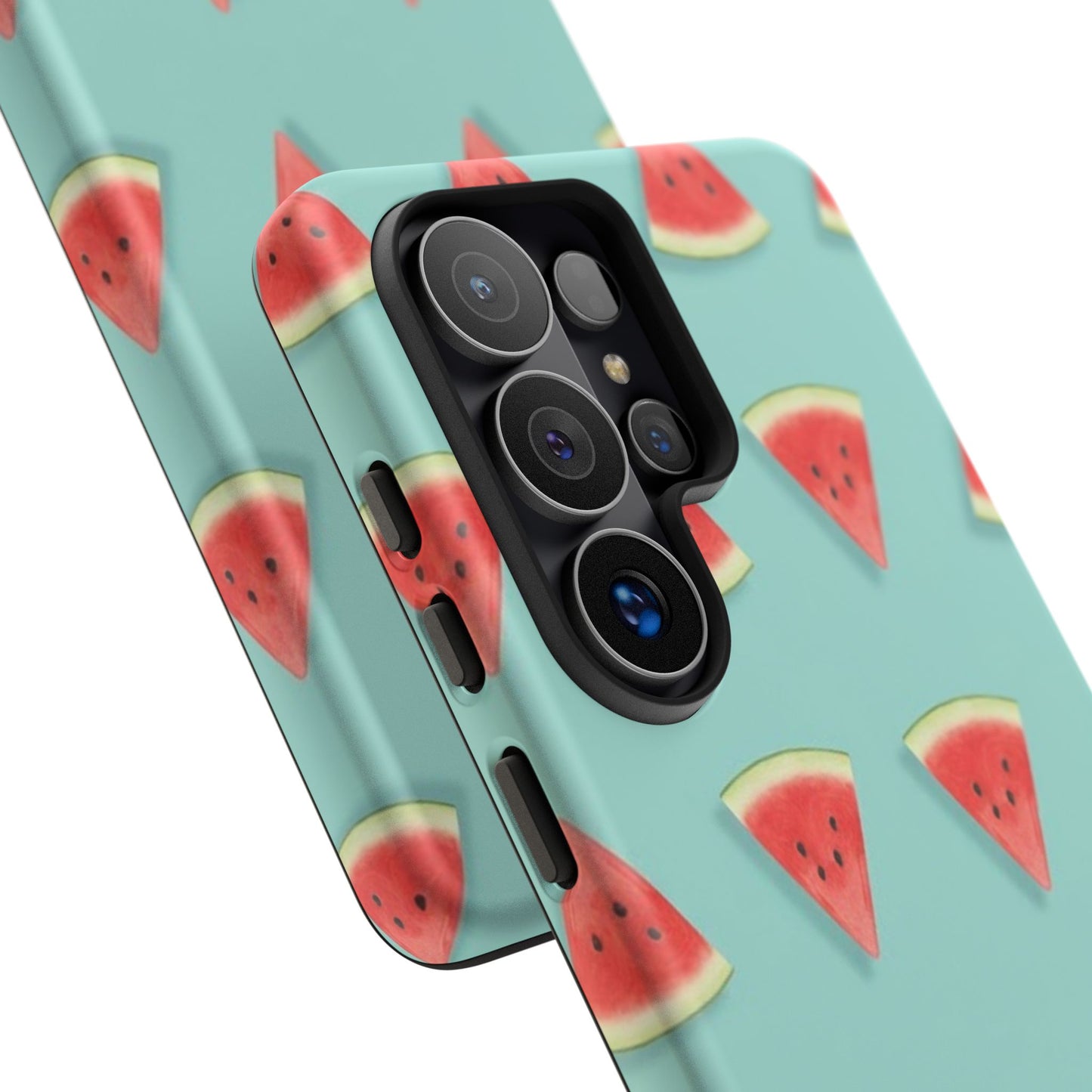 Watermelon Phone Case – Pastel Blue Summer Fruit Tough Case (iPhone, Samsung, Pixel)