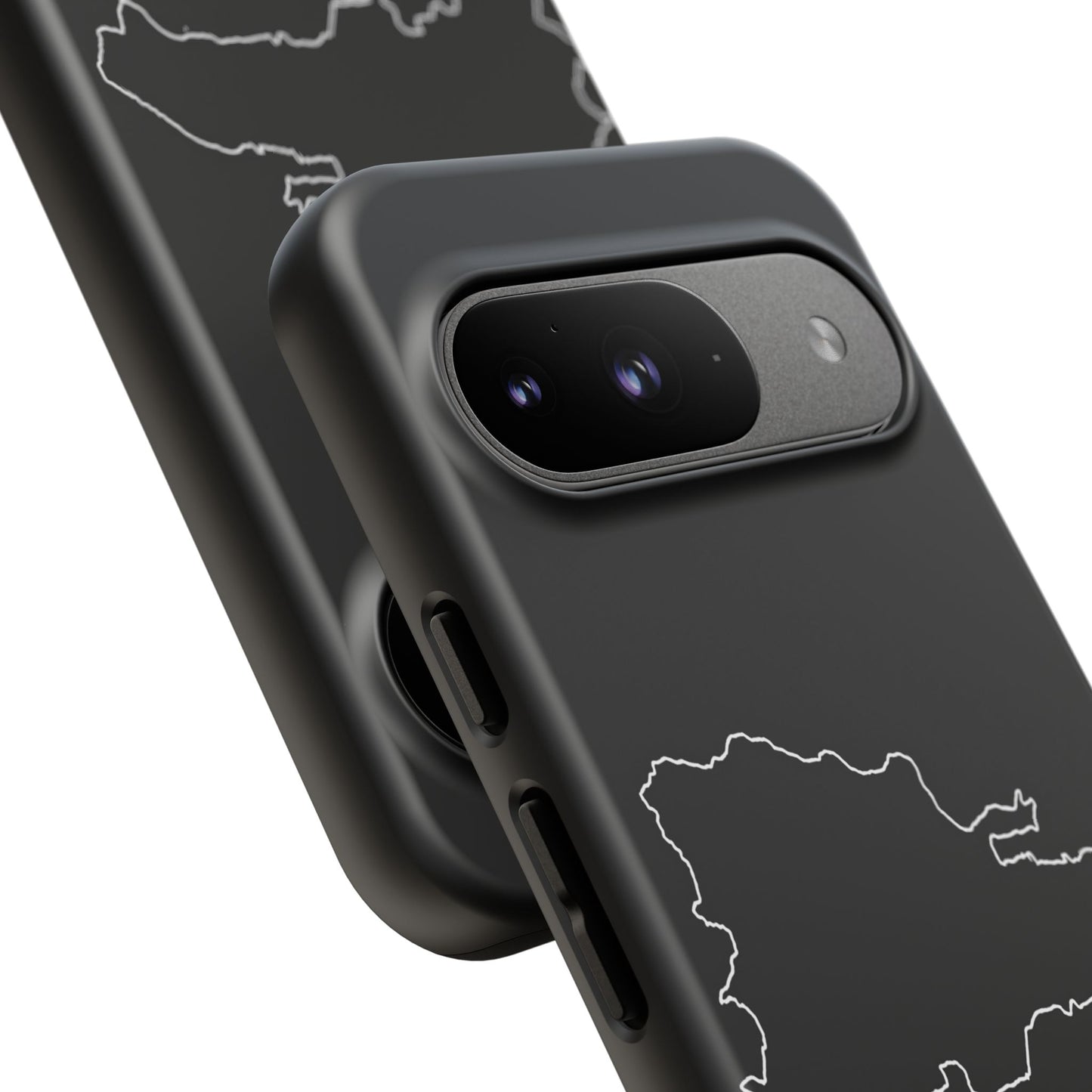 Dominican Republic Outline Phone Case – Minimal Country Map Tough Case (iPhone, Samsung, Pixel)