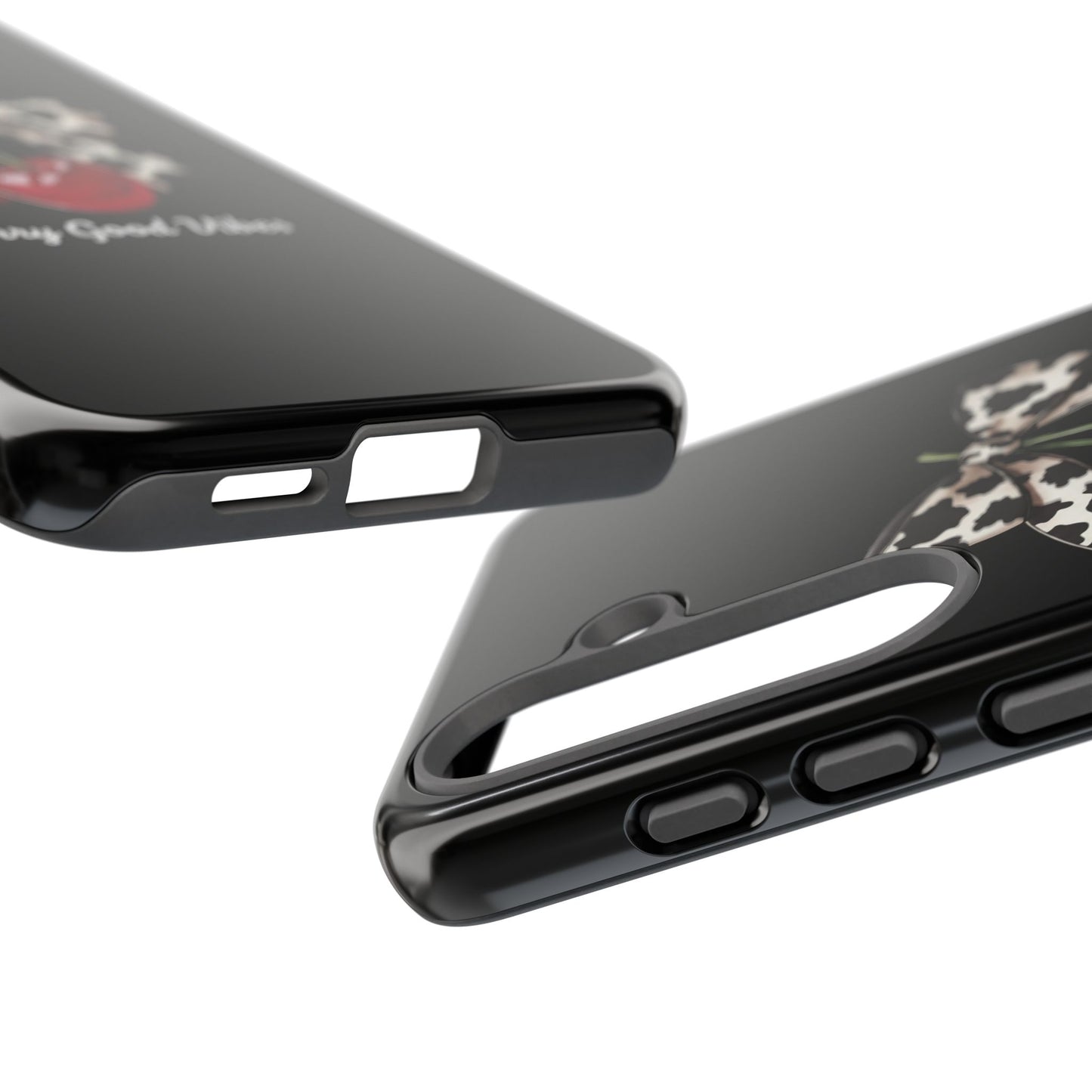 Cherry Cow Print Phone Case | Coquette Bow Aesthetic iPhone & Samsung Tough Case