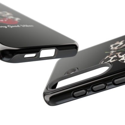 Cherry Cow Print Phone Case | Coquette Bow Aesthetic iPhone & Samsung Tough Case