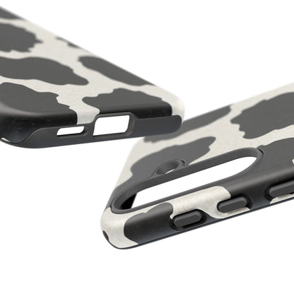 Black & White Cow Print Phone Case | Aesthetic Tough Protective Case