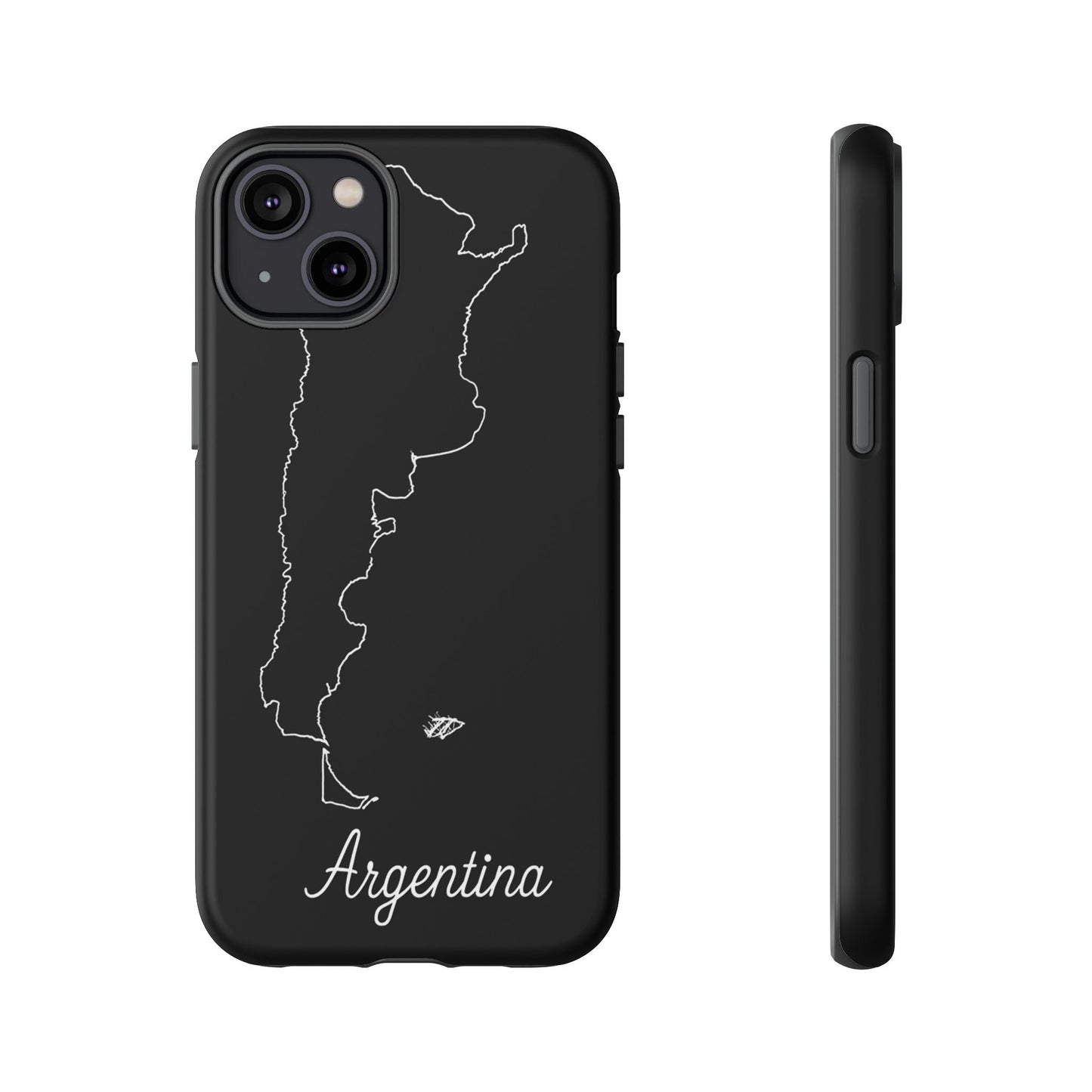 Argentina Outline Phone Case – Minimal Country Map Tough Case (iPhone, Samsung, Pixel)