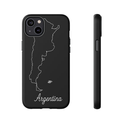Argentina Outline Phone Case – Minimal Country Map Tough Case (iPhone, Samsung, Pixel)