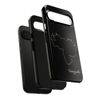 Venezuela Outline Phone Case – Minimal Country Map Tough Case (iPhone, Samsung, Pixel)