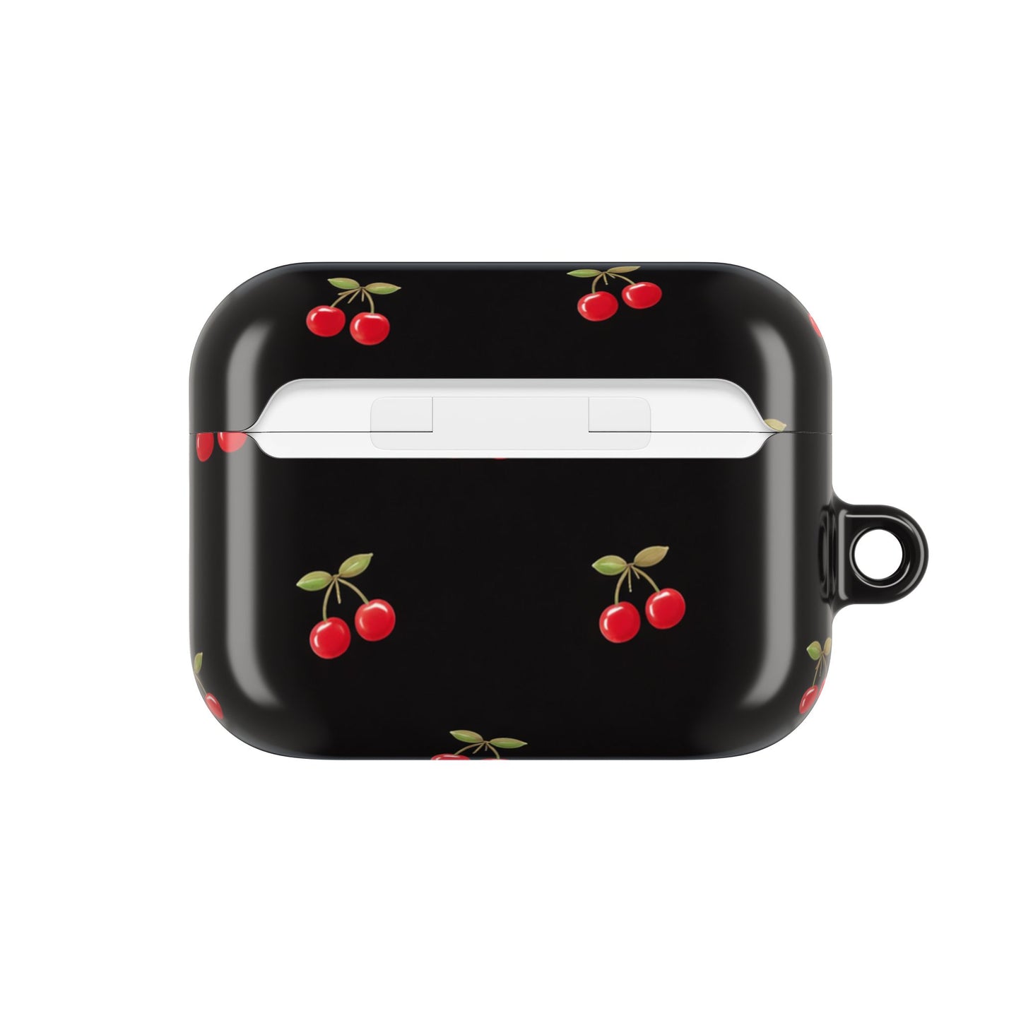 Cherry Pattern AirPod Case — Cute Black Cherry Protective Cover