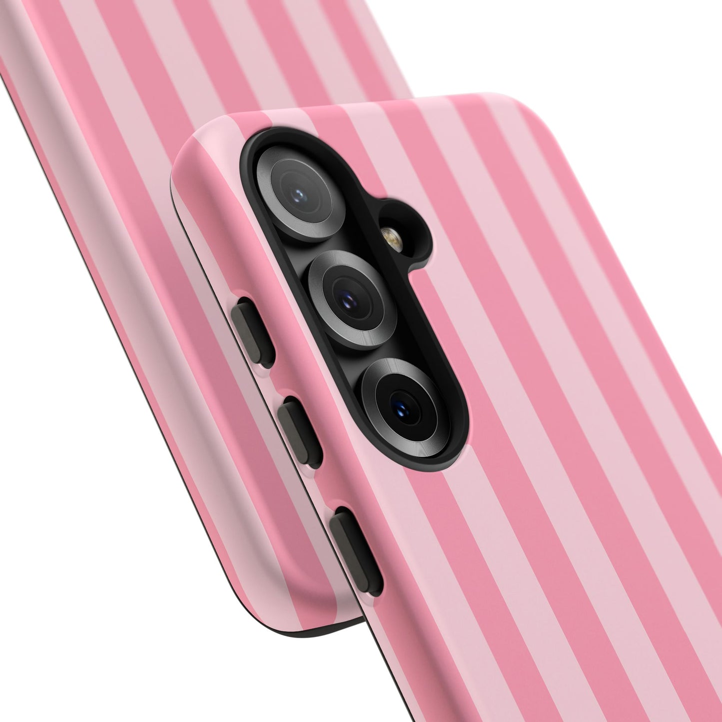 Pink Vertical Stripe Phone Case | Minimal Pastel Stripes Tough Case