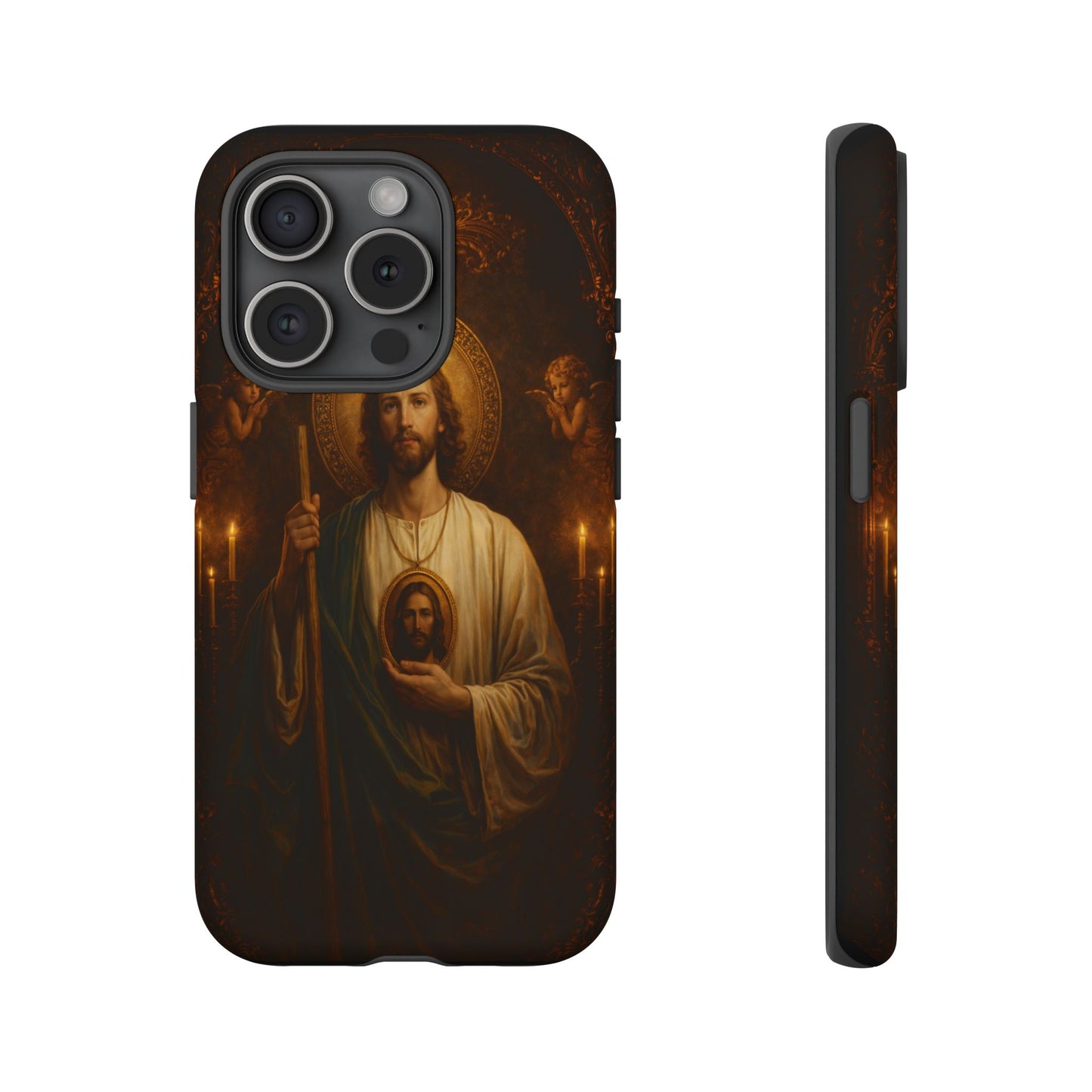 San Judas Phone Case Saint Jude Catholic Saint Religious Art Portrait Tough