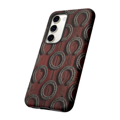 Rustic Horseshoe Western Phone Case – Cowboy Country Ranch Tough Case