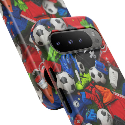 Soccer Ball Pattern Phone Case – Sports Fan Tough Protective Game Day Case