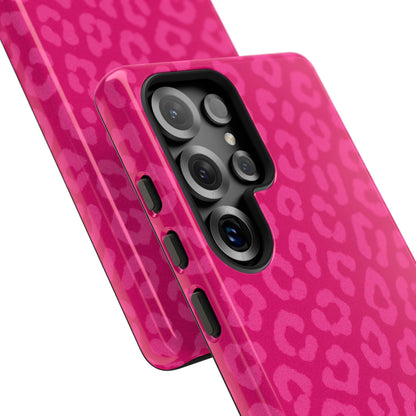 Hot Pink Leopard Phone Case – Bold Coquette Aesthetic Tough Case